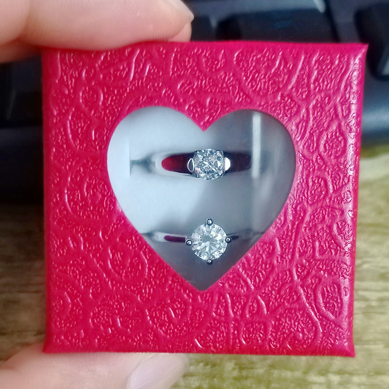 Simple Advanced Imitation Diamond Plated Not Easy To Fade Ring