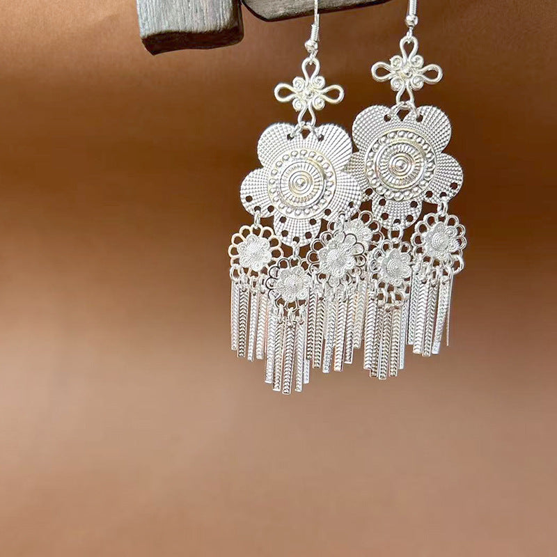 Ethnic Style Peacock Retro Ear Hook Earrings