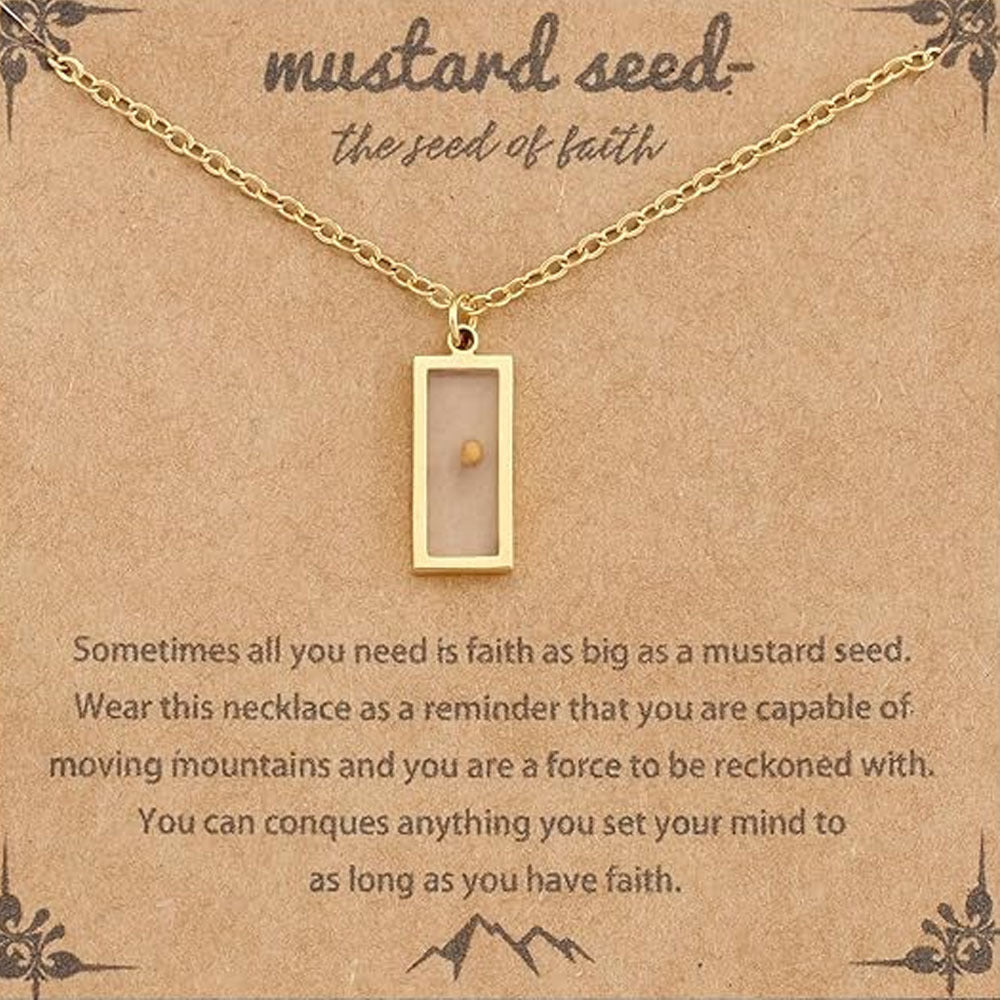 Women's & Men's Mustard Seed Fashion Female Niche Vegetable Necklaces