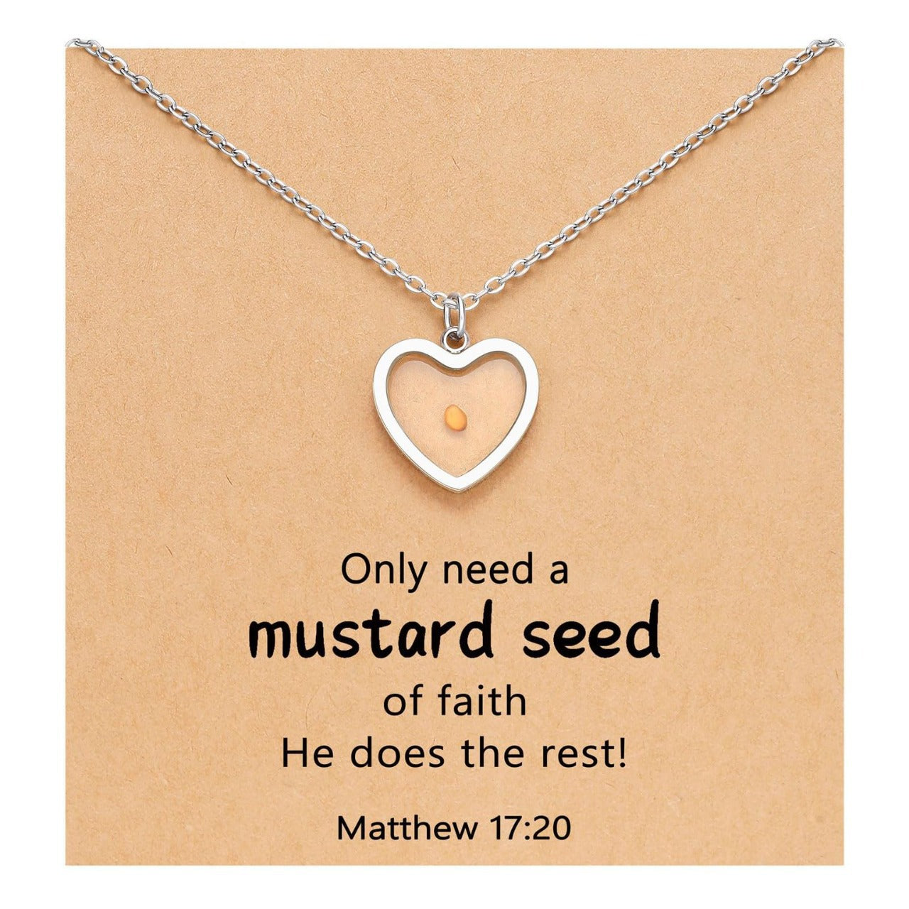 Women's & Men's Mustard Seed Fashion Female Niche Vegetable Necklaces
