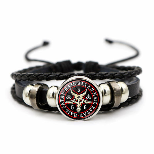 Goat Head Solomon Logo Time Stone Vintage Bracelets