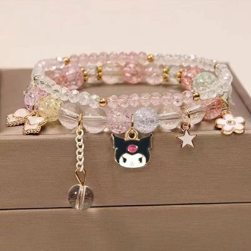 Women's Pearl Korean Super Cute Cartoon Beaded Bracelets