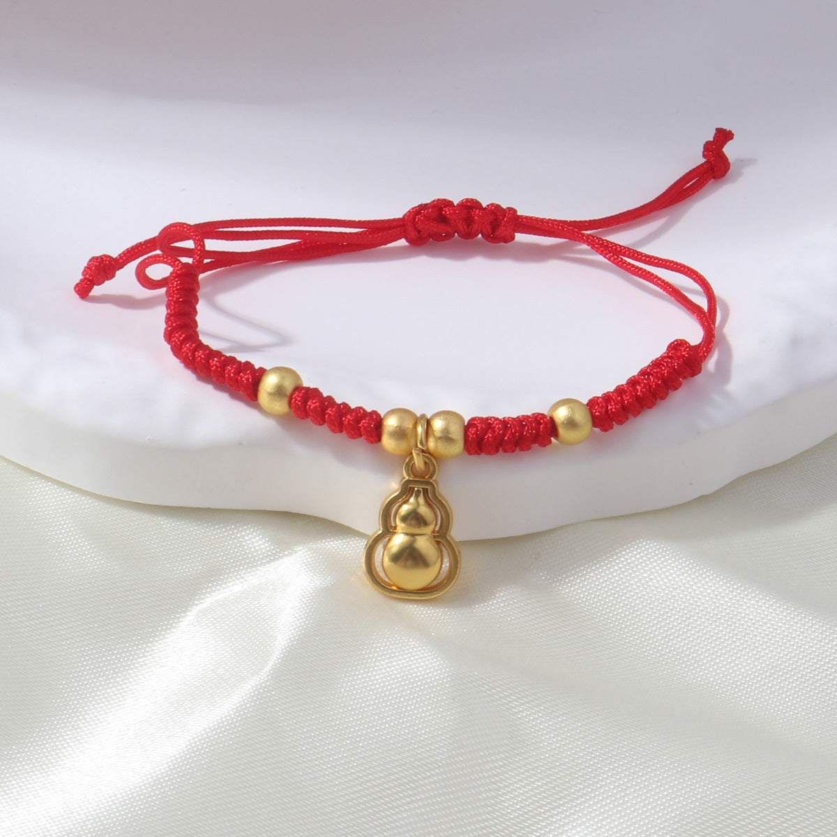 Braided Red Rope Auspicious Language Butterfly Fortune Cat Safe Joy Bracelets