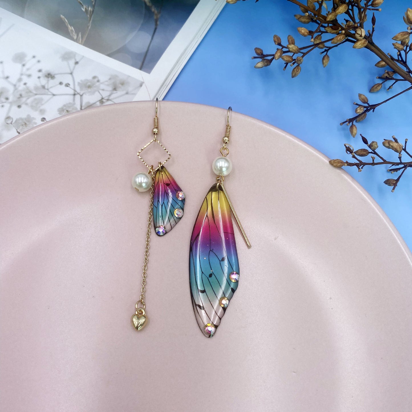 Butterfly Fresh Stylish Simulation Cicada Wing Long Earrings