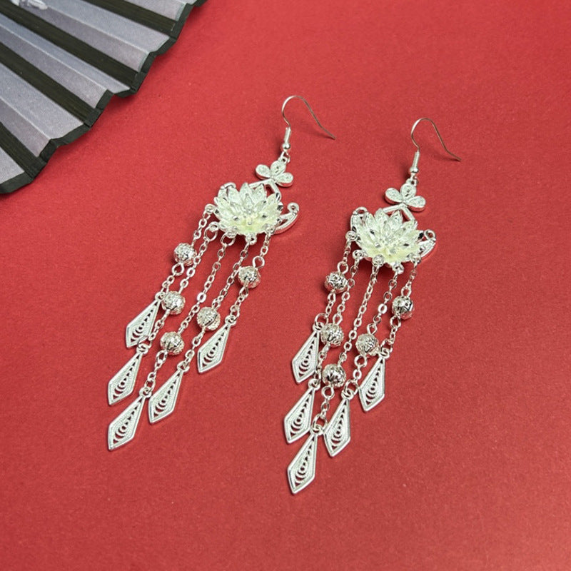 Ethnic Style Peacock Retro Ear Hook Earrings