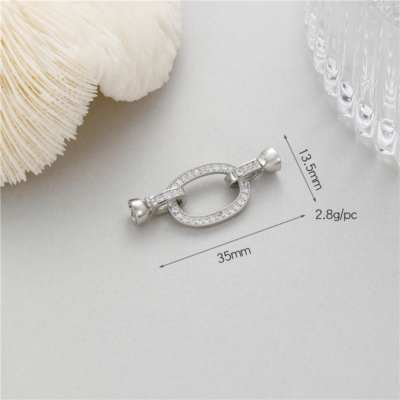 Glamorous Elegant Pearl Buckle Connection Closing Jewelry Accessories