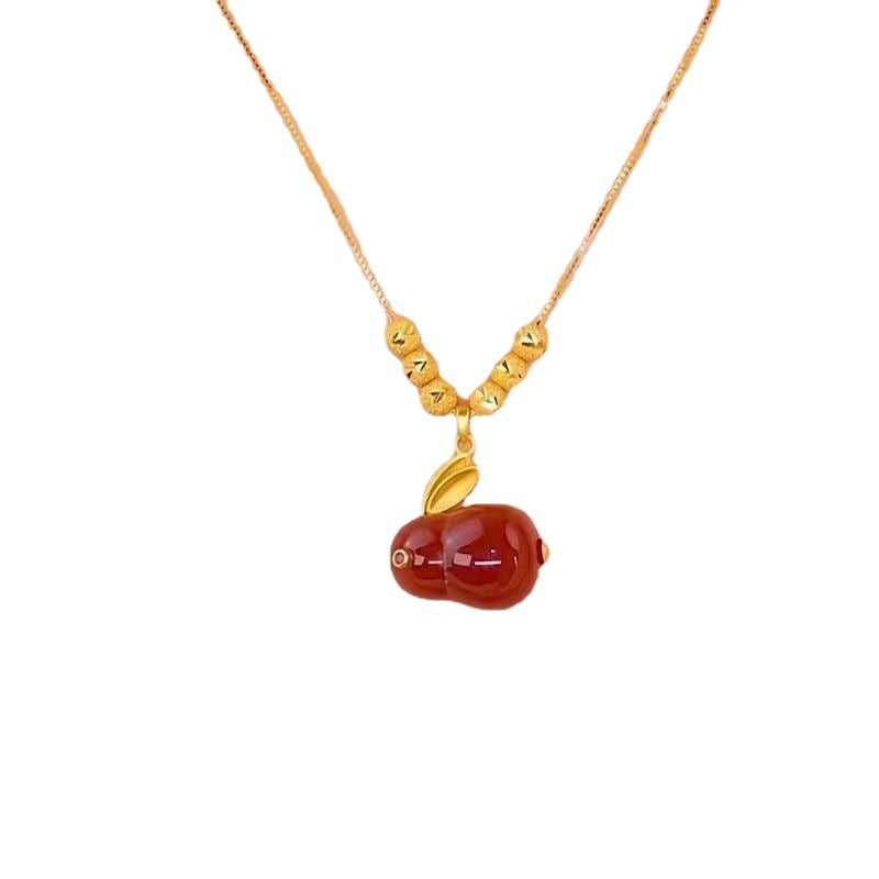 For Girlfriend Bunny Rabbit Three Lucky Birthday Clavicle Necklace