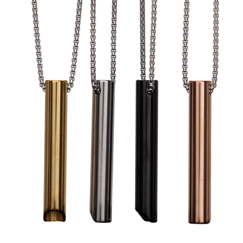 Titanium Steel Whistle Trendy Minority Accessories Necklaces