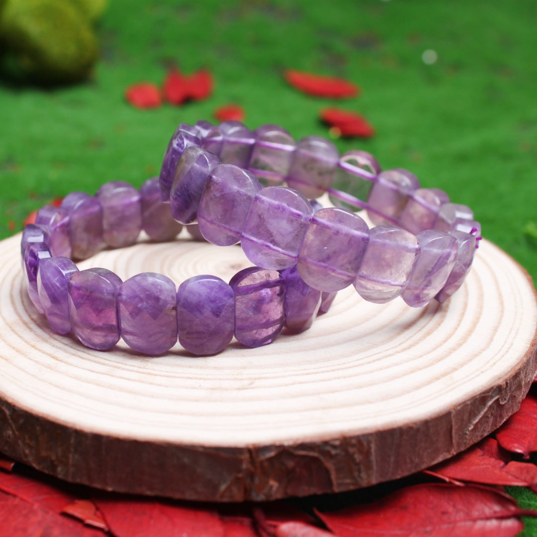 Women's & Men's Natural Stone Beads White Pine Blue Turquoise Bracelet