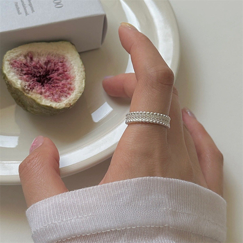Women's Light Luxury High-grade Temperamental Minority Design Opening Ring
