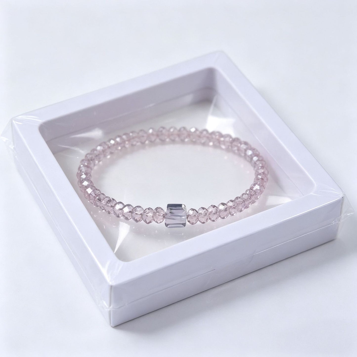 Women's Korean Elegant Couple Crystal Beaded Elastic Bracelet