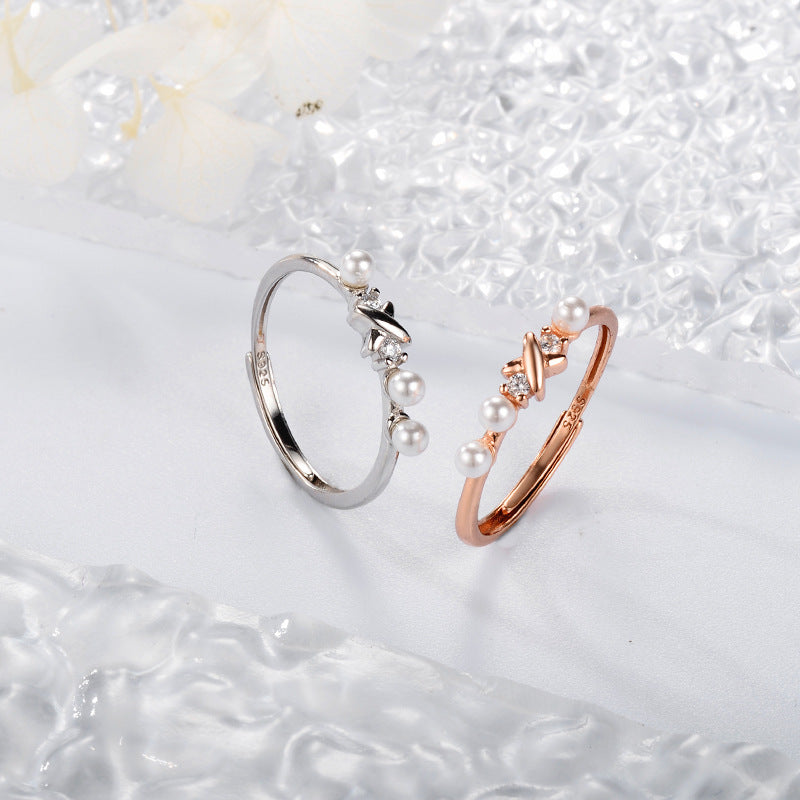 Sterling Sier Niche Design Female Versatile Rings