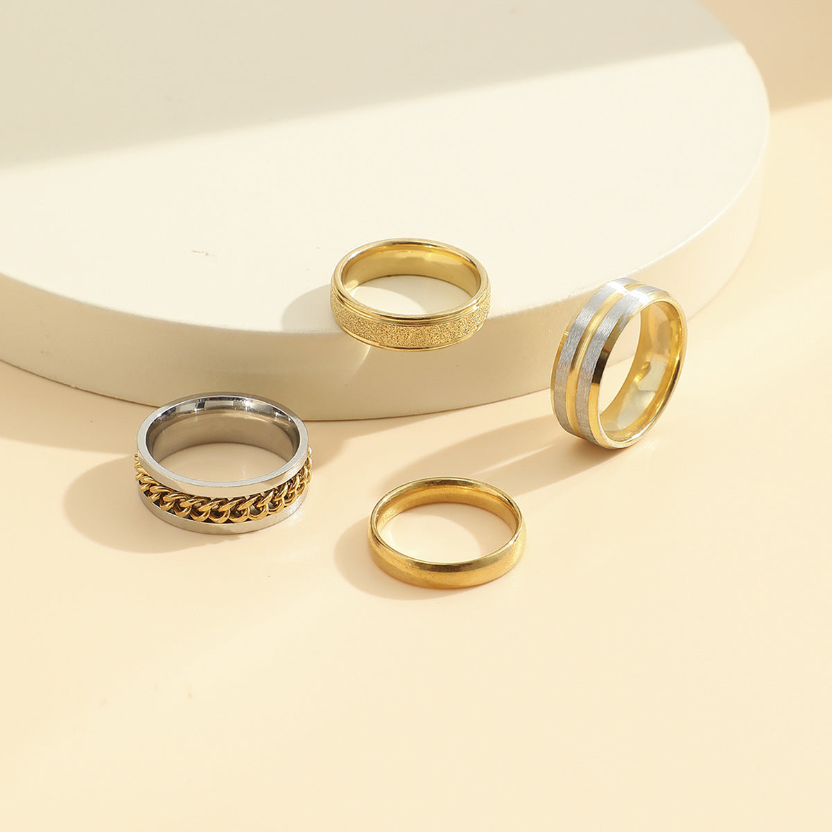 Women's Creative Simple Resin Alloy Tail Color Ring