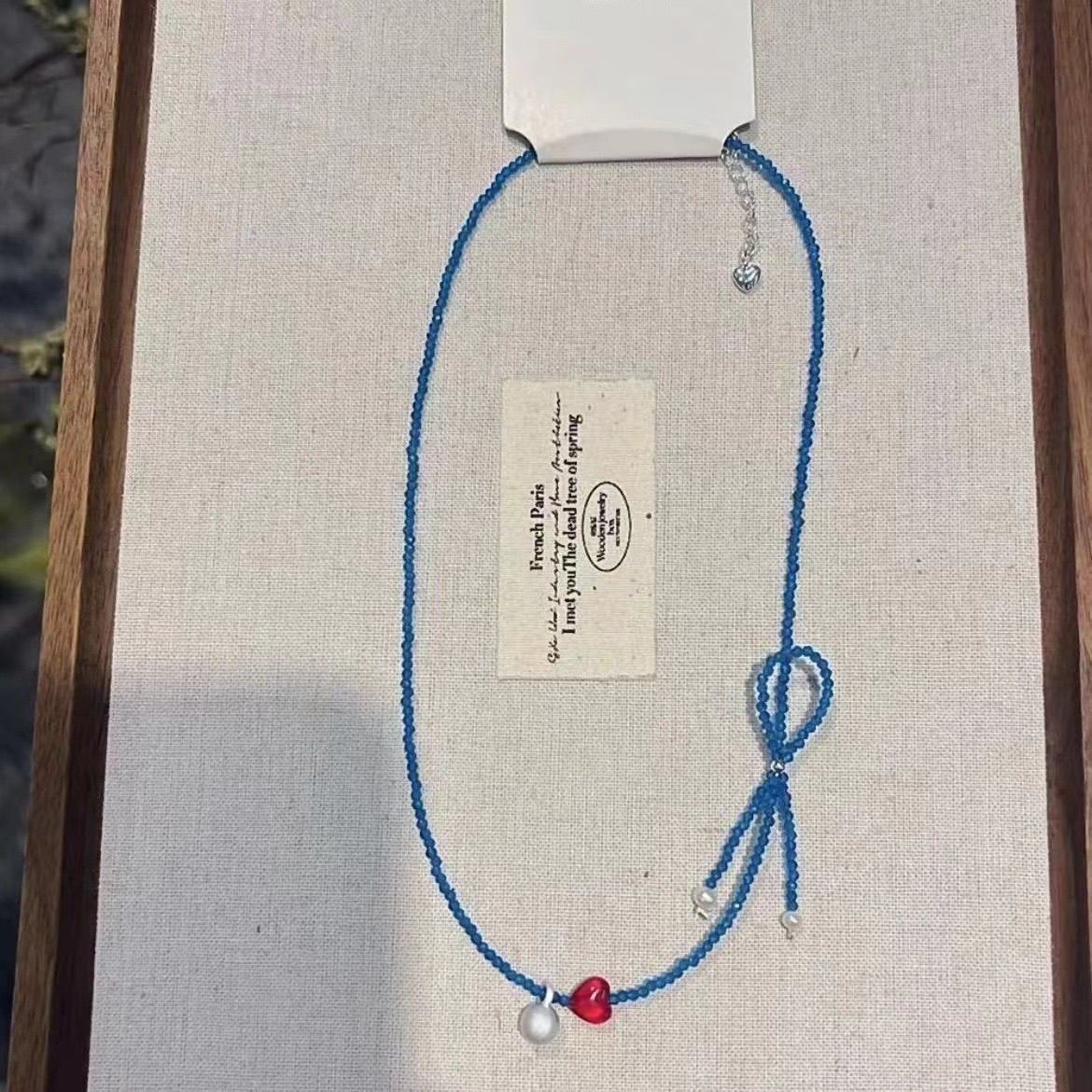 Water Drop Retro Design Temperament Entry Necklaces