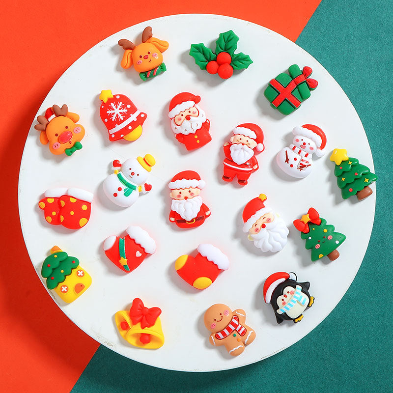 Cartoon Christmas Series Resin Cream Glue Jewelry Accessories