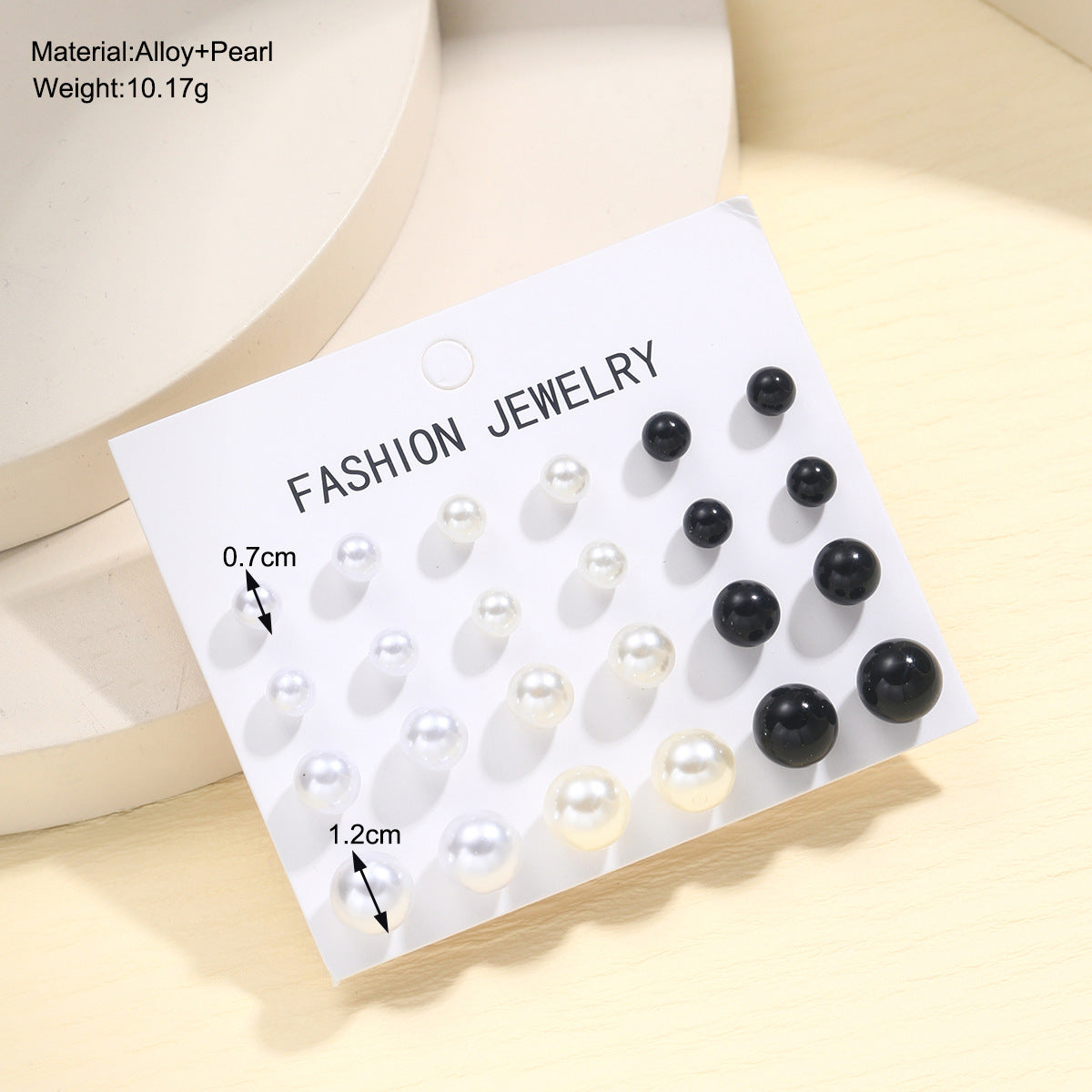 Simple Set High-grade Retro Temperament Three-color Earrings