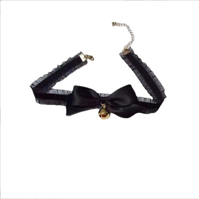 Women's Lace Fairy Temperamental Super Halter Bell Cute Collar