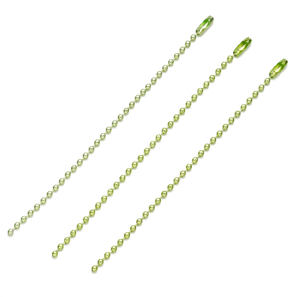 Bead Metal Wave Chain Tag Key Jewelry Accessories
