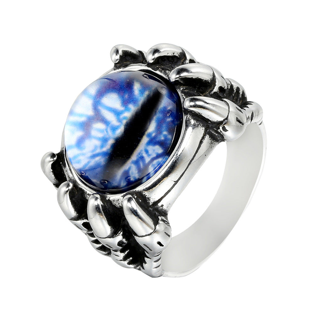 Eye Dragon Claw Personality Punk Stainless Ring