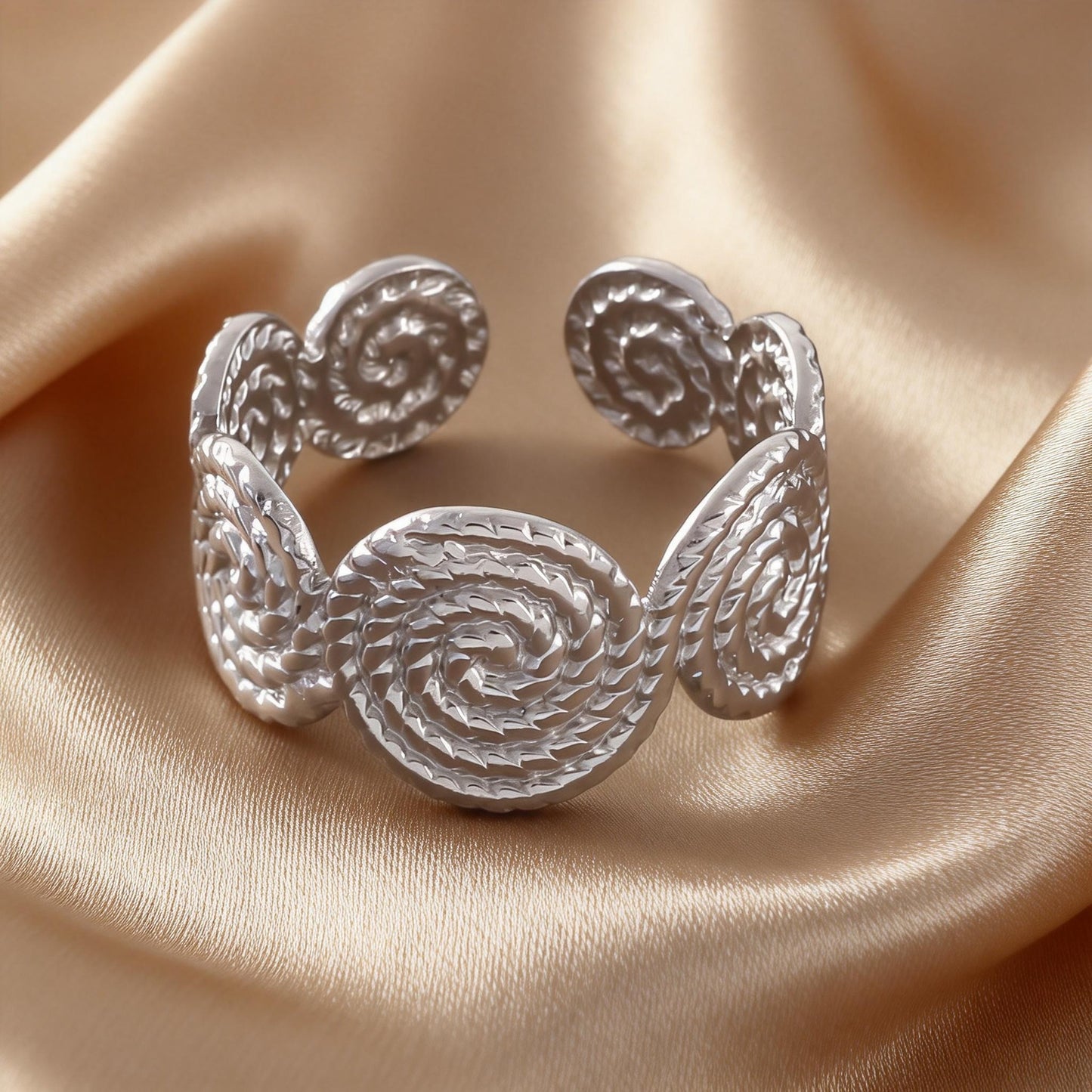 Steel Open-end Niche High-grade Fashion Trend Affordable Luxury Style Ring