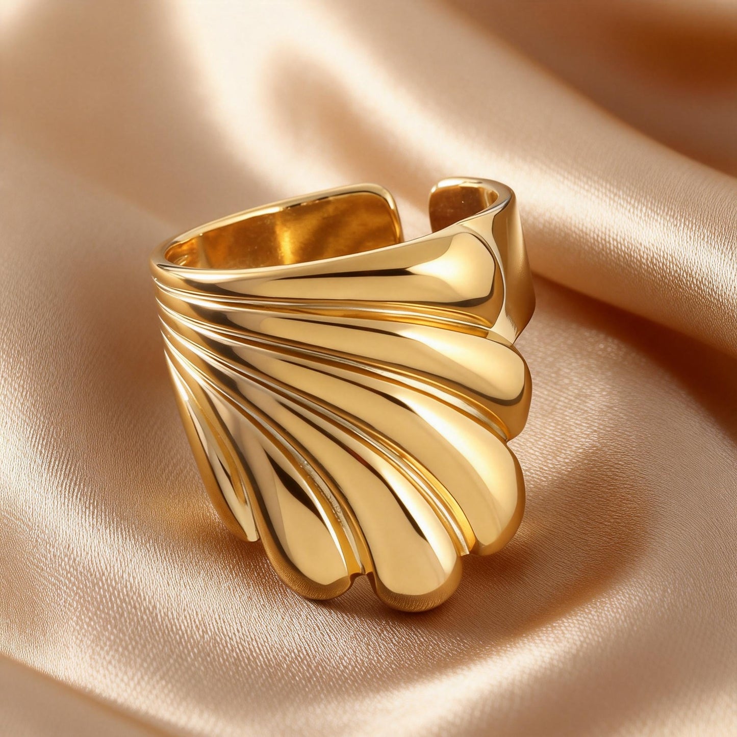 Steel Open-end Niche High-grade Fashion Trend Affordable Luxury Style Ring
