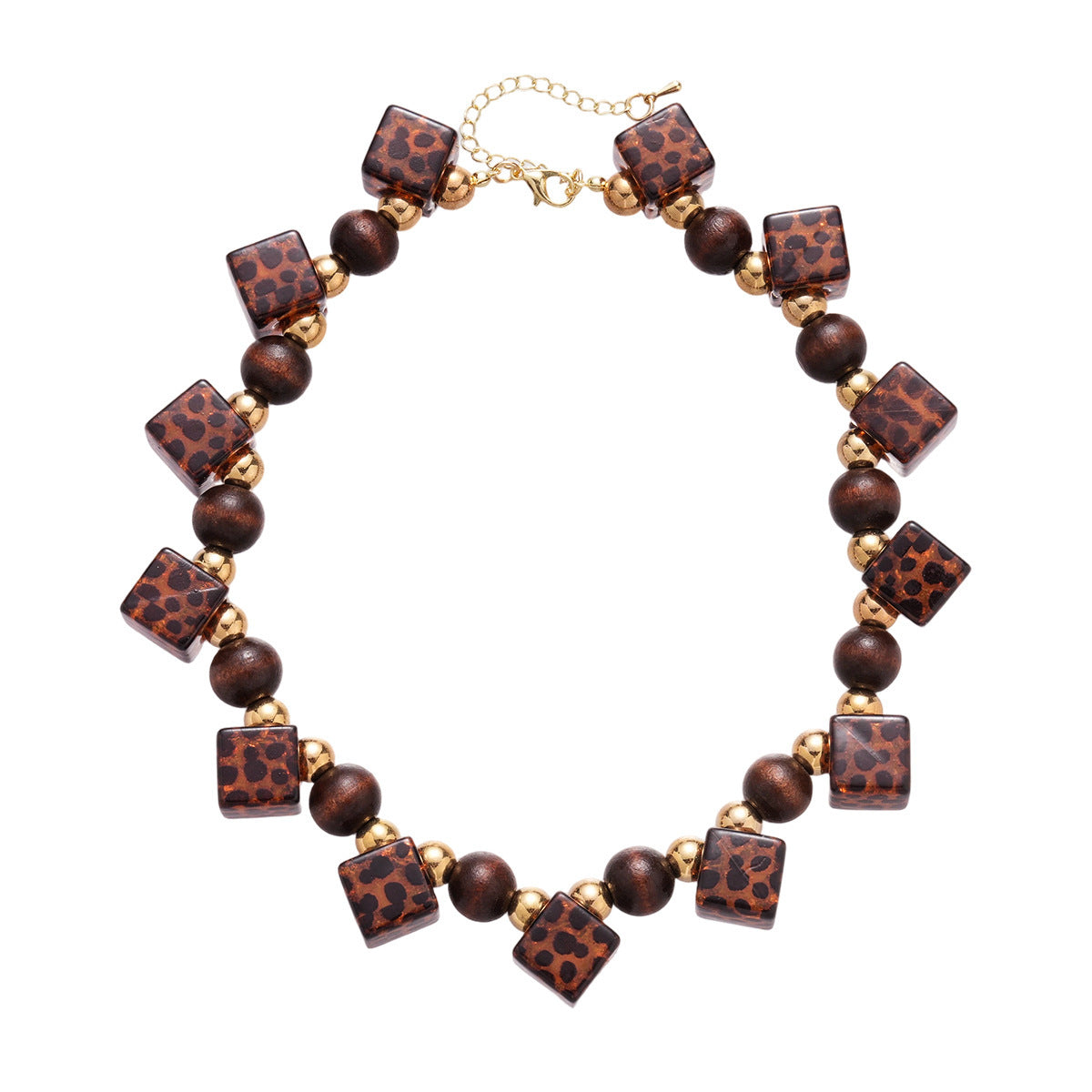 Women's Glass Beaded Pearl Temperament Wild Sweater Chain Light Luxury Necklace
