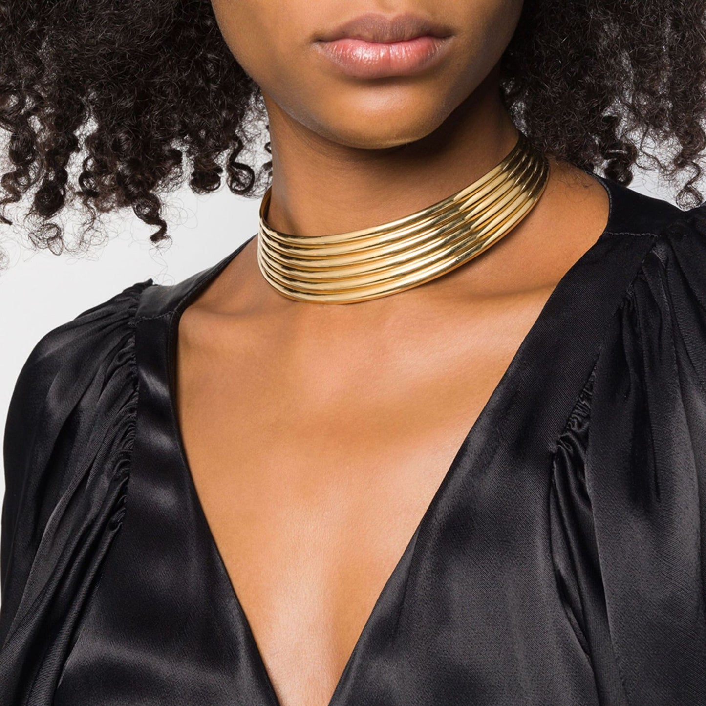New Classy Comfortable Exaggerated Metal Thread Necklaces