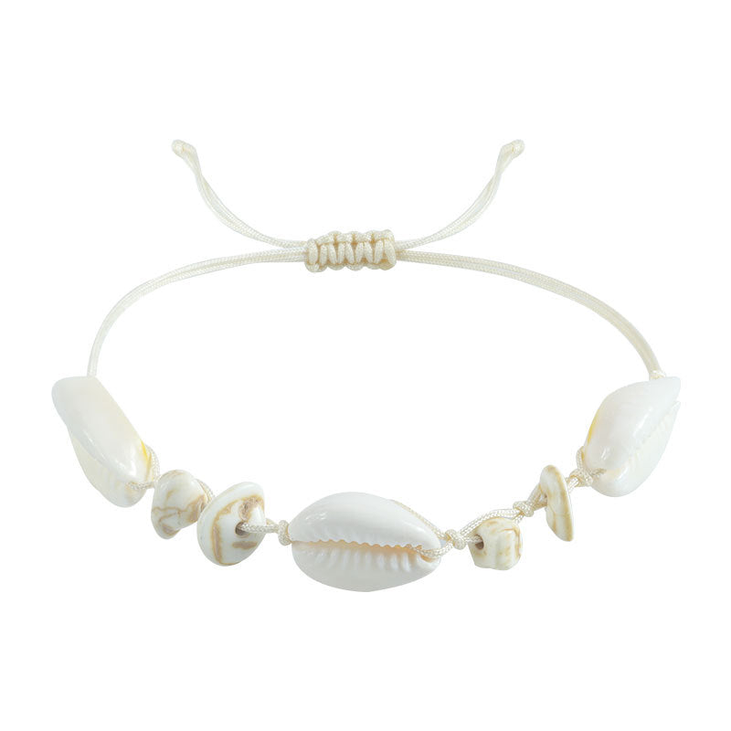 Fashion Summer Beach Seaside Shell Hand-woven Bracelet