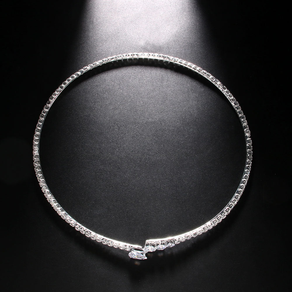 Women's Rhinestone Light Luxury Simplicity Water Drop Collar