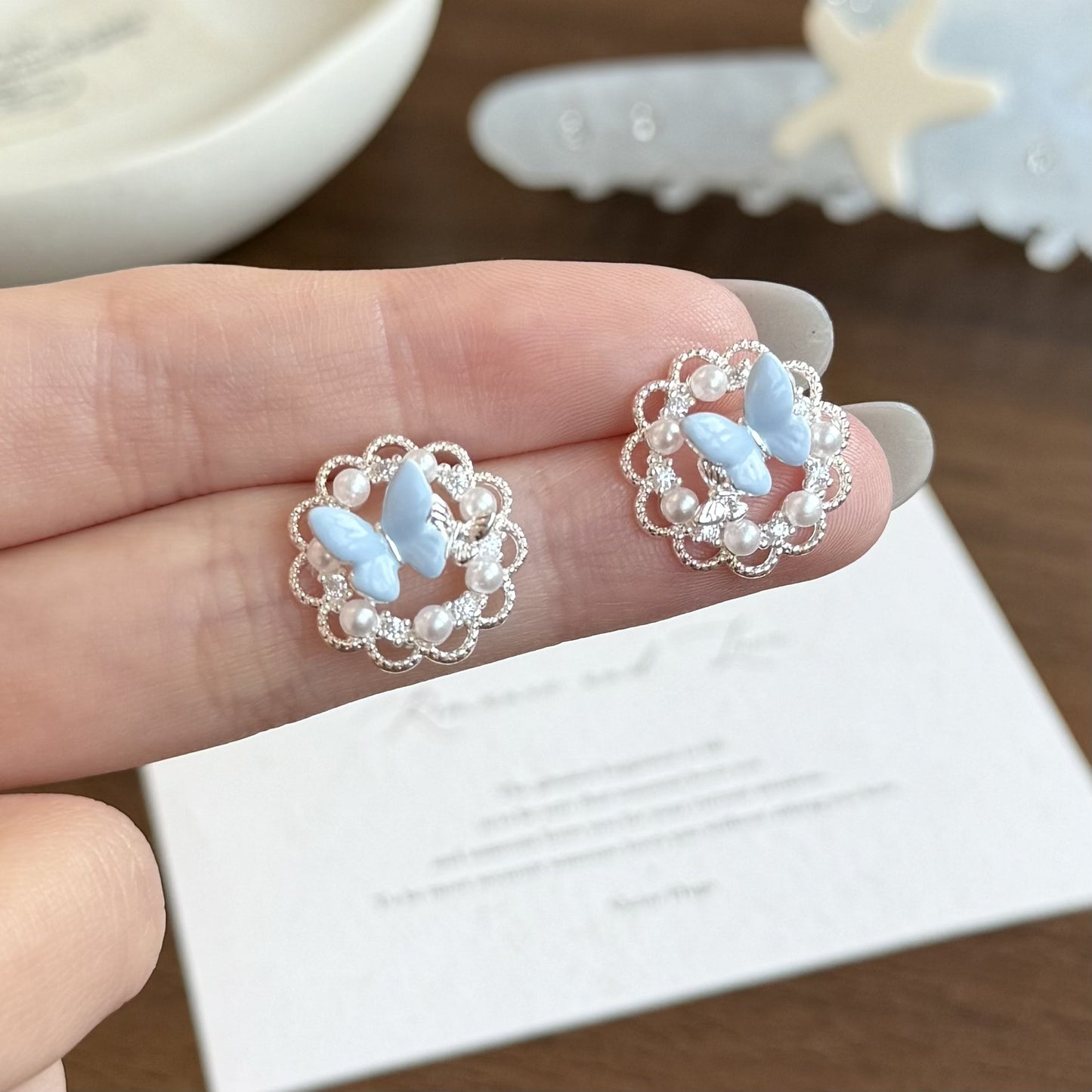 Lace With Flexible Daily Commuting Date Super Earrings