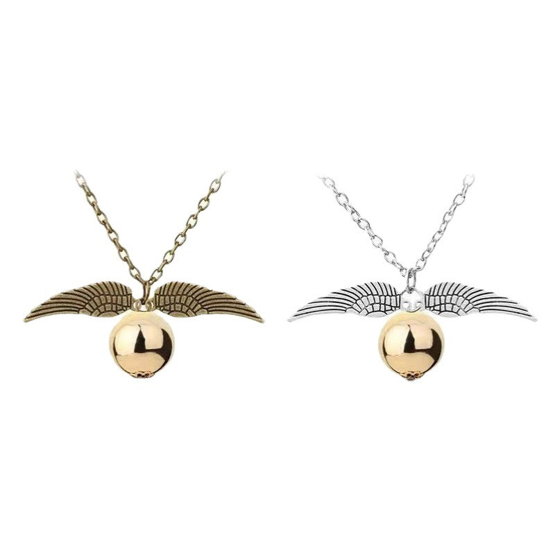 Elegant Peripheral Harry Potter Golden Snitch Necklaces