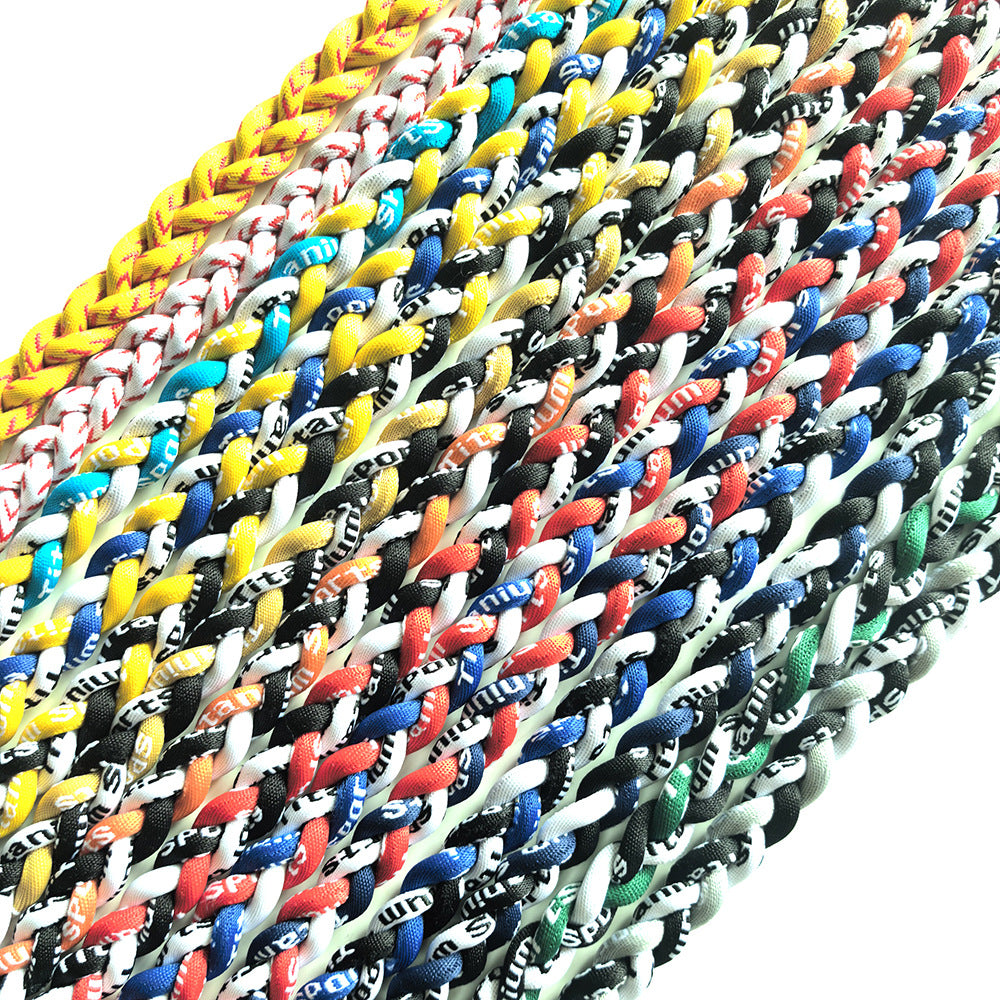 Tornado Titanium Three Braid Rope Neckband Necklaces