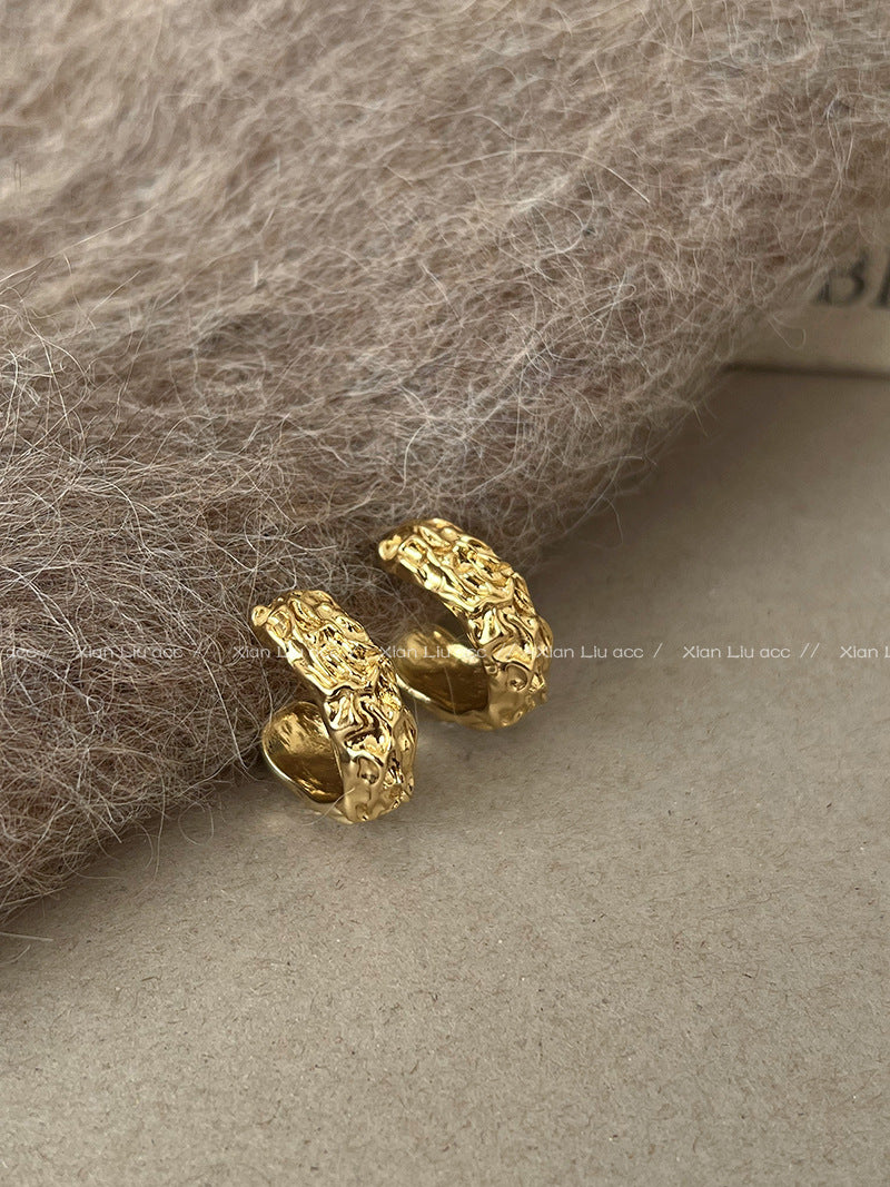 Women's Irregular Gold High-grade For Niche Design Rings