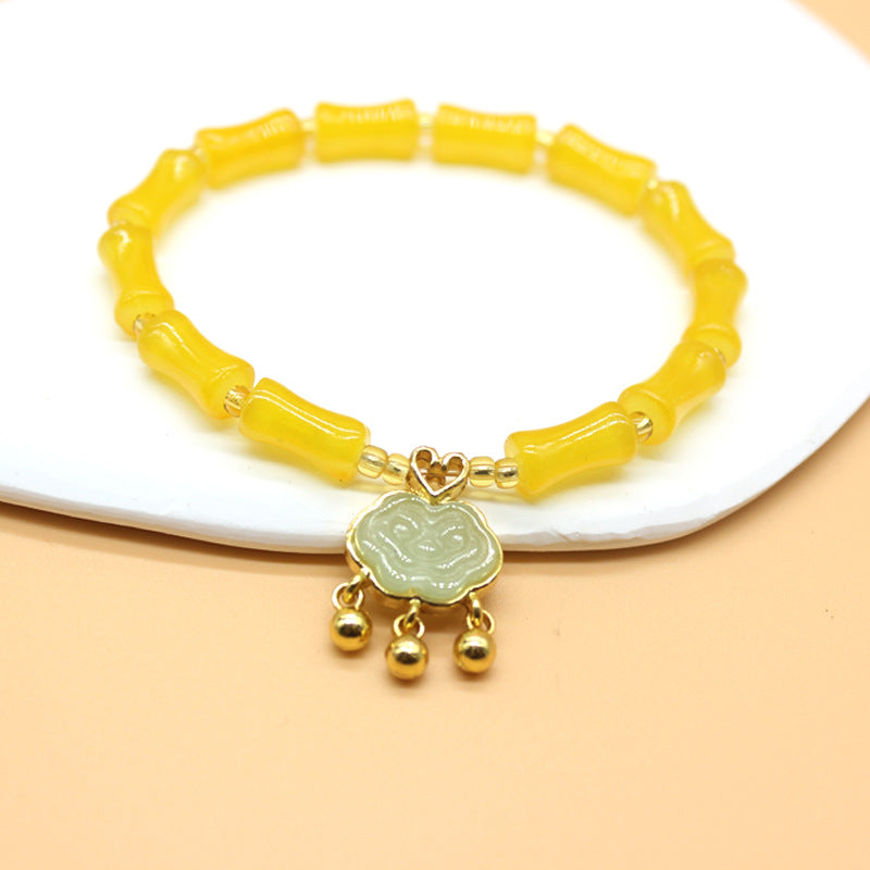 Bamboo Joint Longevity Lock Festival High Creative Girlfriends Bracelet