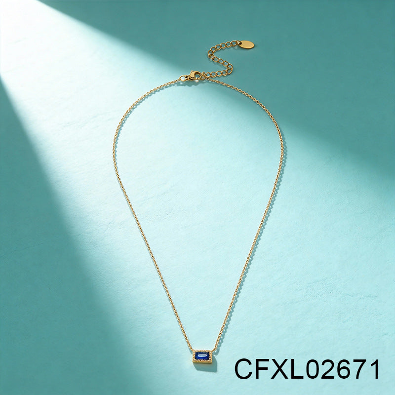 Women's Light Luxury High-grade Titanium Steel Simple Geometric Necklace