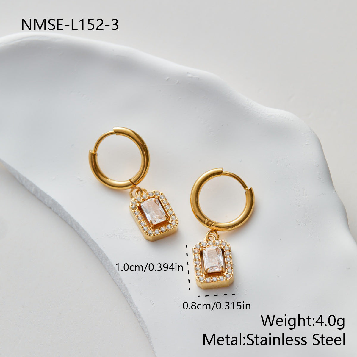 Stainless Steel Fun Gold-plated Titanium Niche Design Jewelry Set