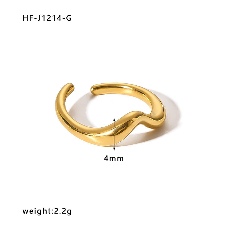 Women's Style Stainless Steel Vacuum Vapor Plating Rings