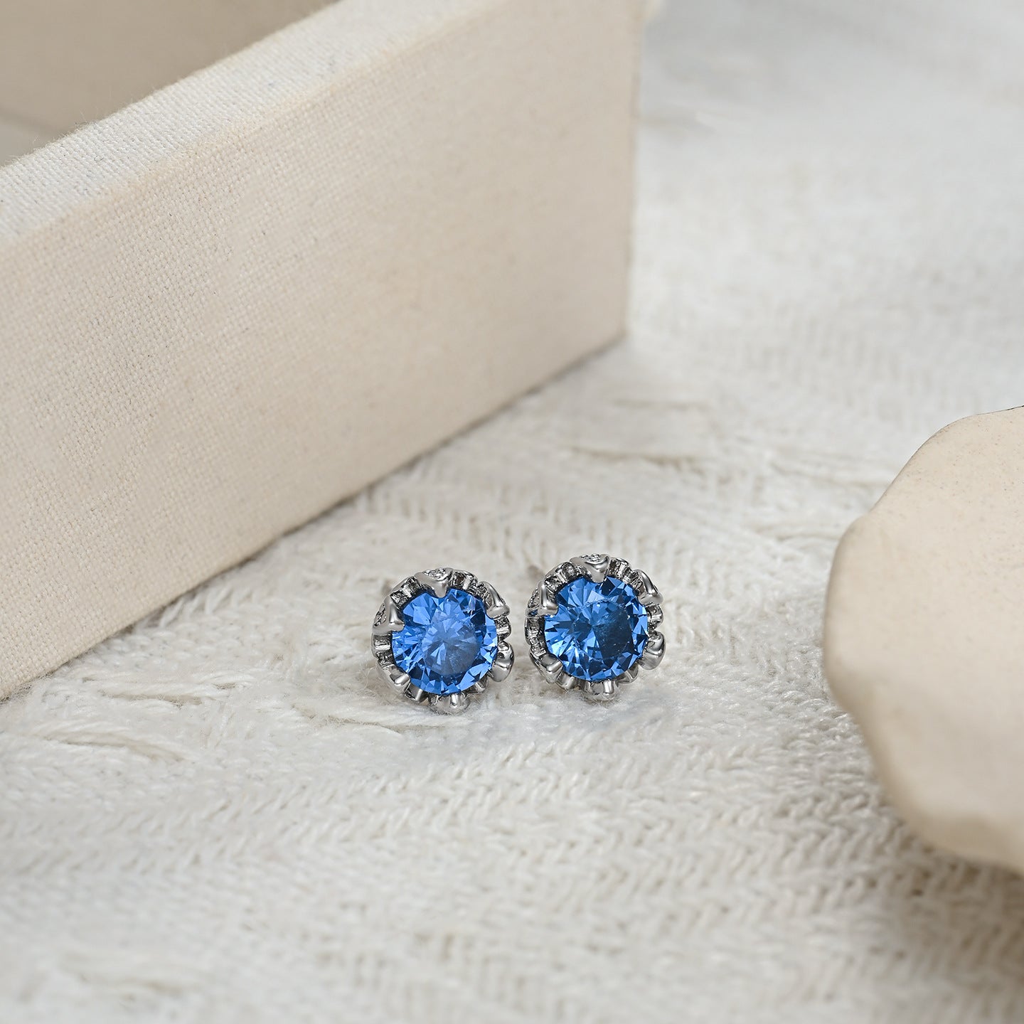 Flower Sier Needle Simple Fashion High Sense Stud Earrings
