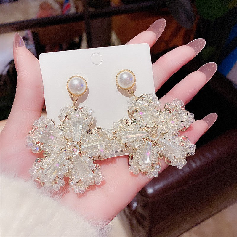Needle Korean Style Light Luxury Exaggerated Geometric Earrings