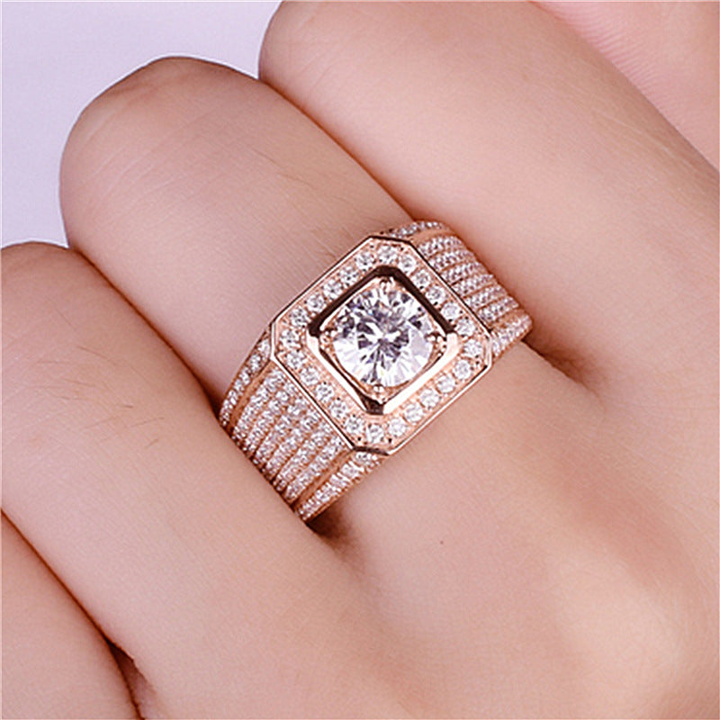 Rose Gold Plated 2 Karat Diamond Rings