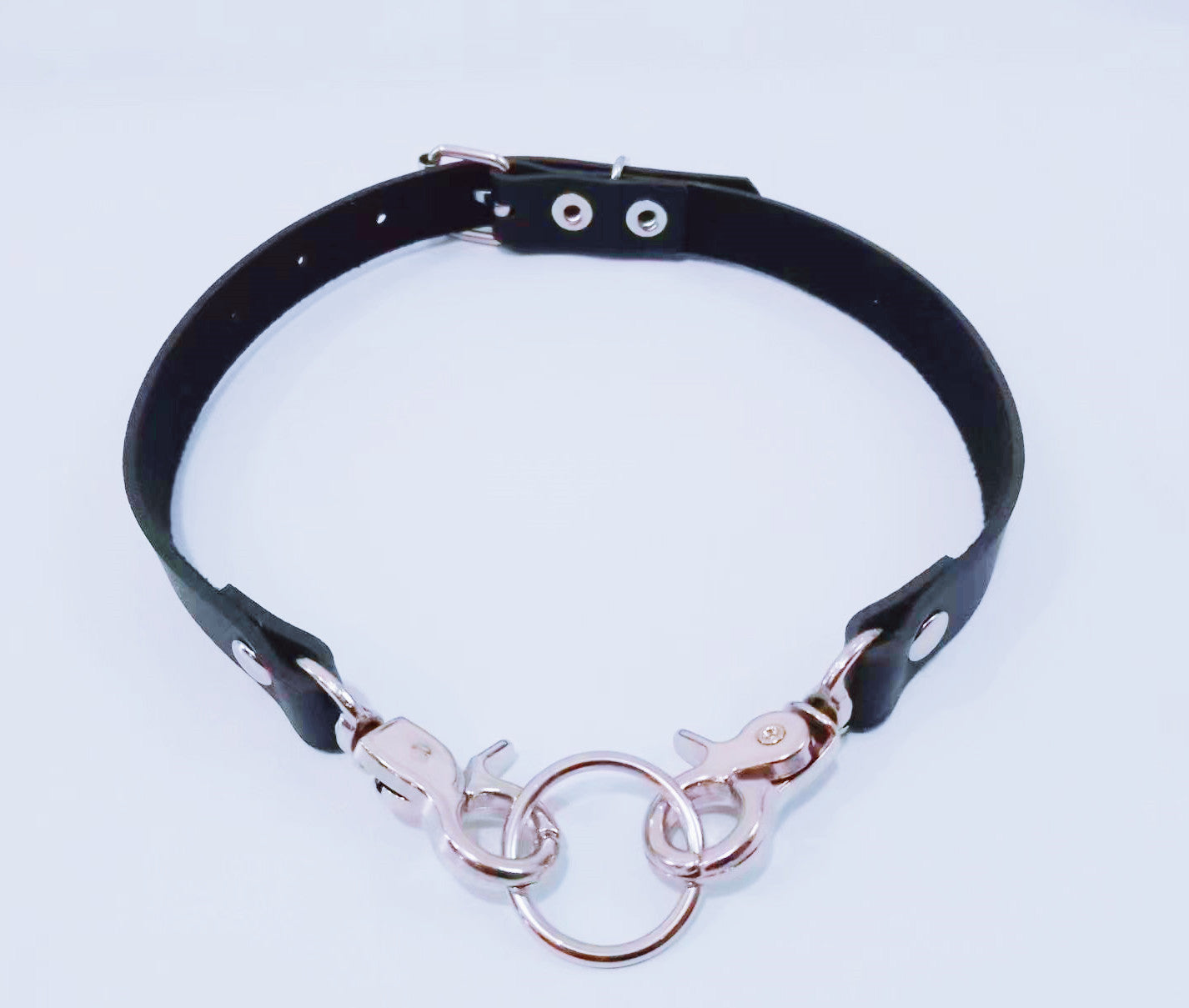 Fashion Simple Leather Buckle Punk Sexy Rings