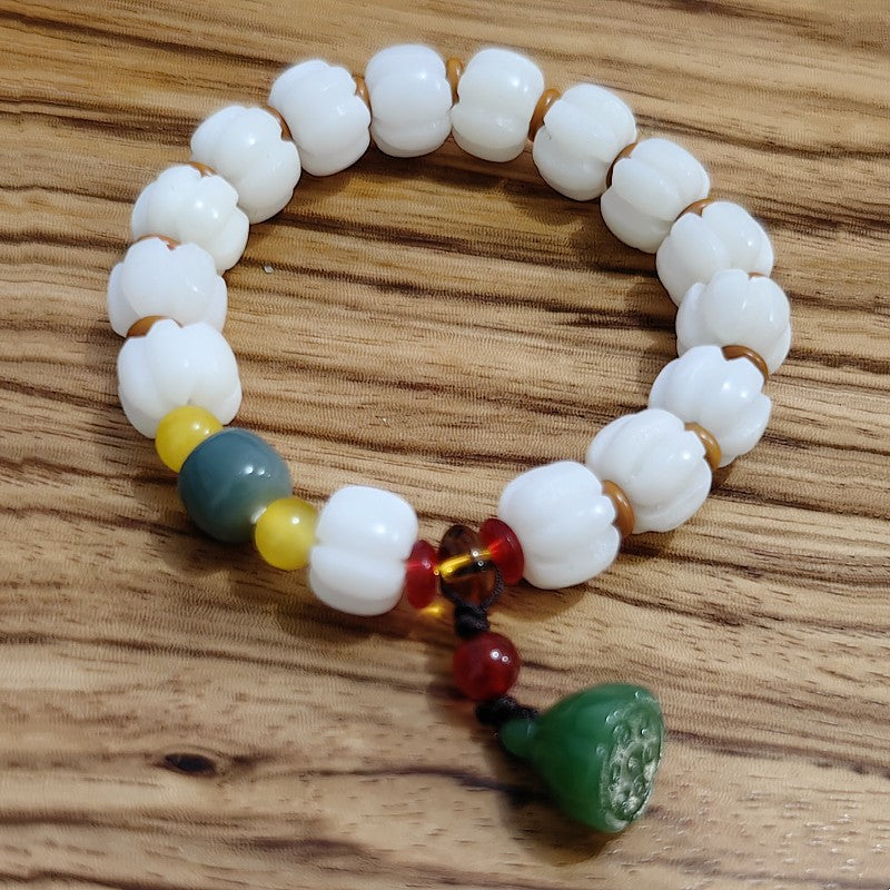 Bodhi Pumpkin Crafts Gift Buddha Beads Bracelet