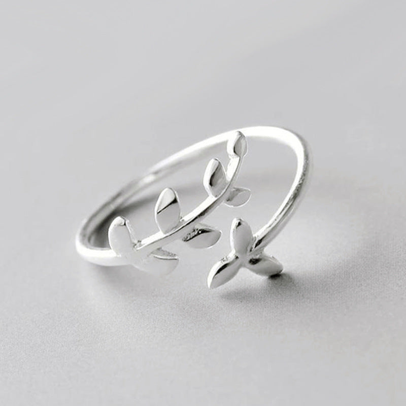 Women's Opening Fresh Temperament Branch Buds Index Ring
