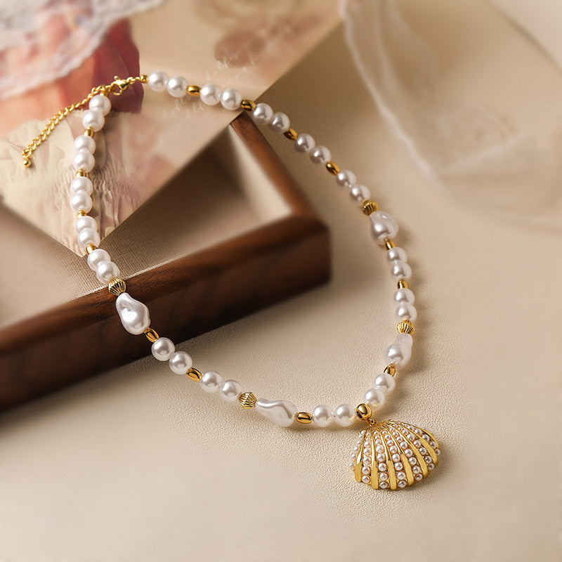 Five-pointed Star Drop-shaped Pearl Vintage Ocean Necklaces