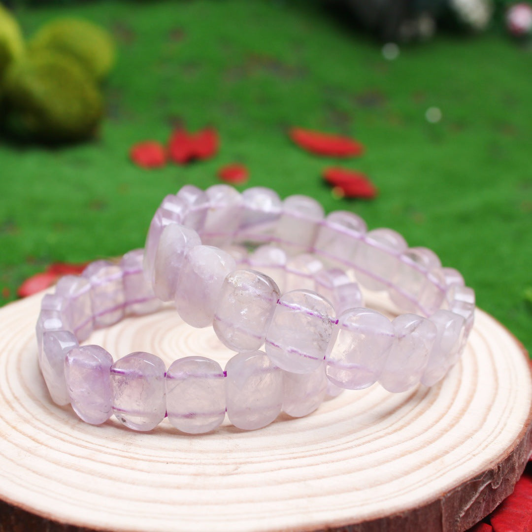 Women's & Men's Natural Stone Beads White Pine Blue Turquoise Bracelet