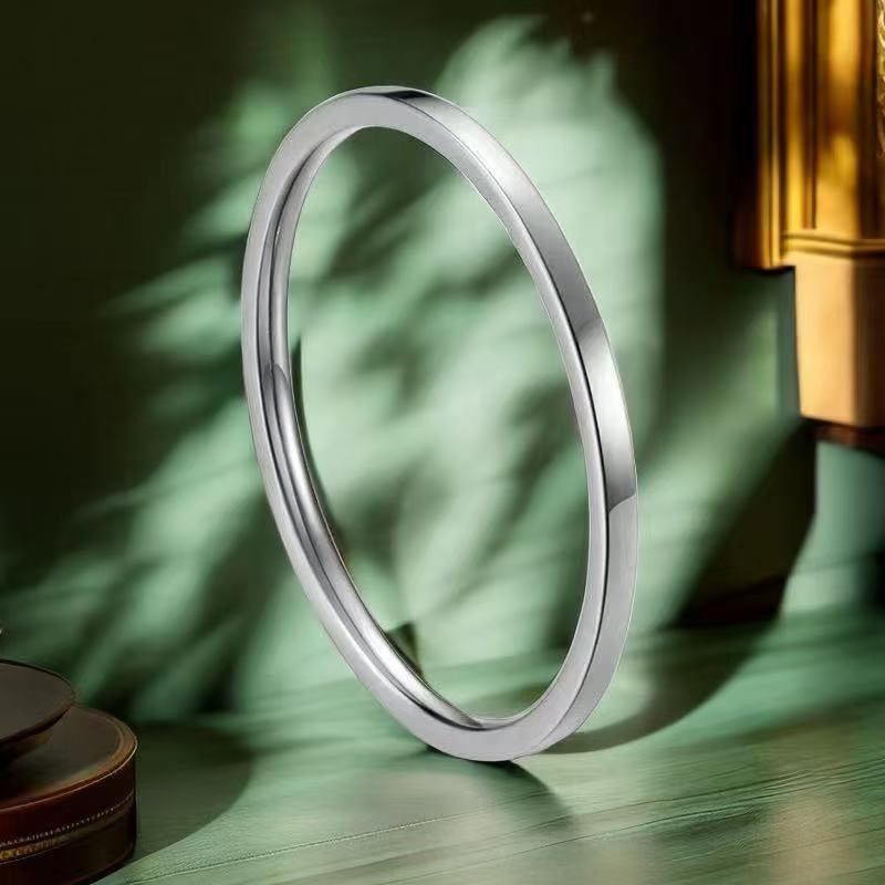 Titanium Steel Personality Stainless Simple Style Niche Ring