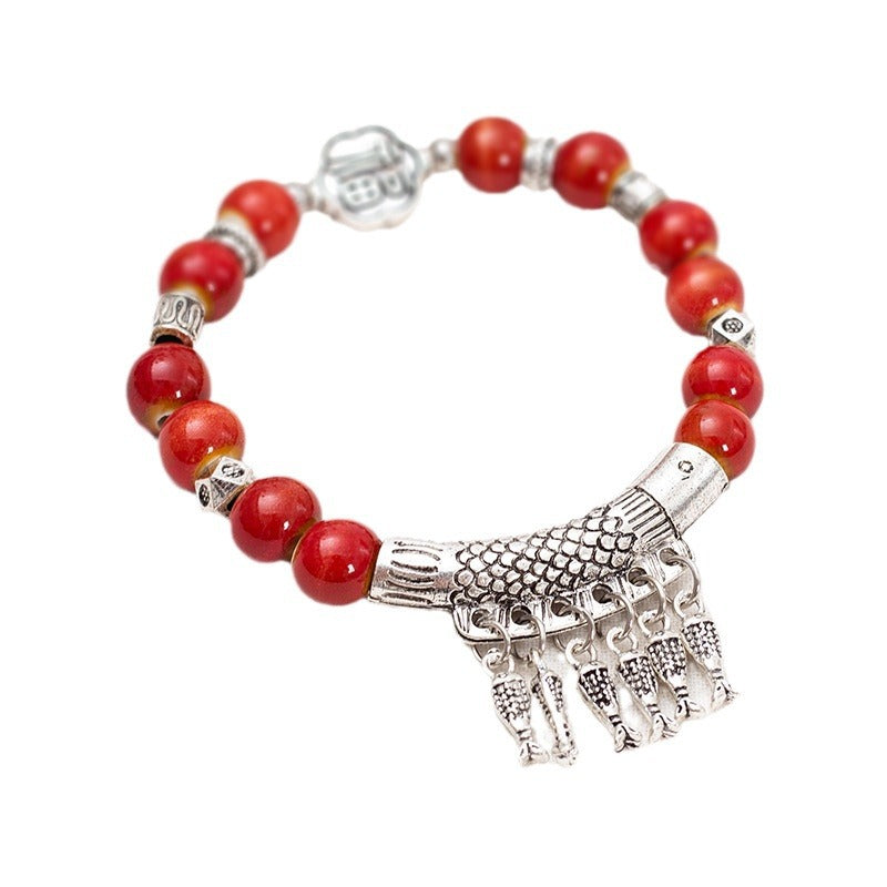 Women's & Men's Retro Ethnic Style Chinese Niche Ceramic Bracelet
