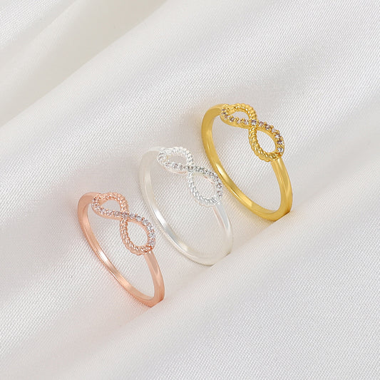 Women's & Men's Infinite Retro Fashion Personalized Diamond Rings