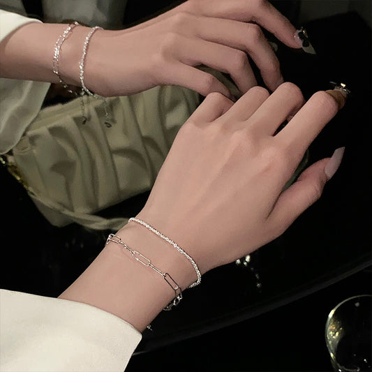 Pigment Female Summer Niche Design Fashion Simple Carrying Strap Cold Bracelets