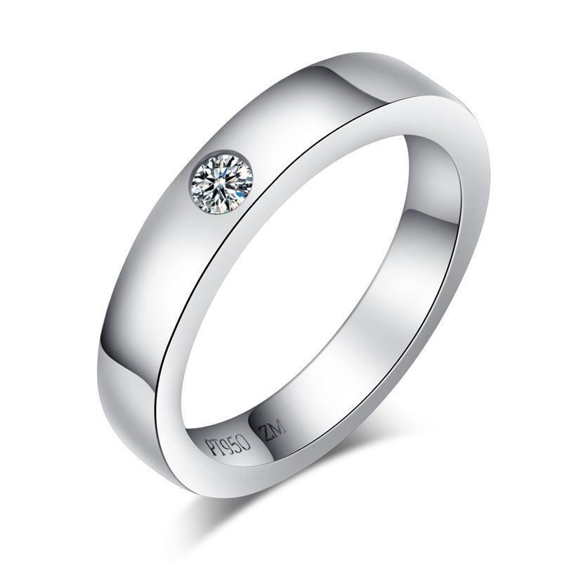 Classic Female Open Diamond Niche Moissanite Ring